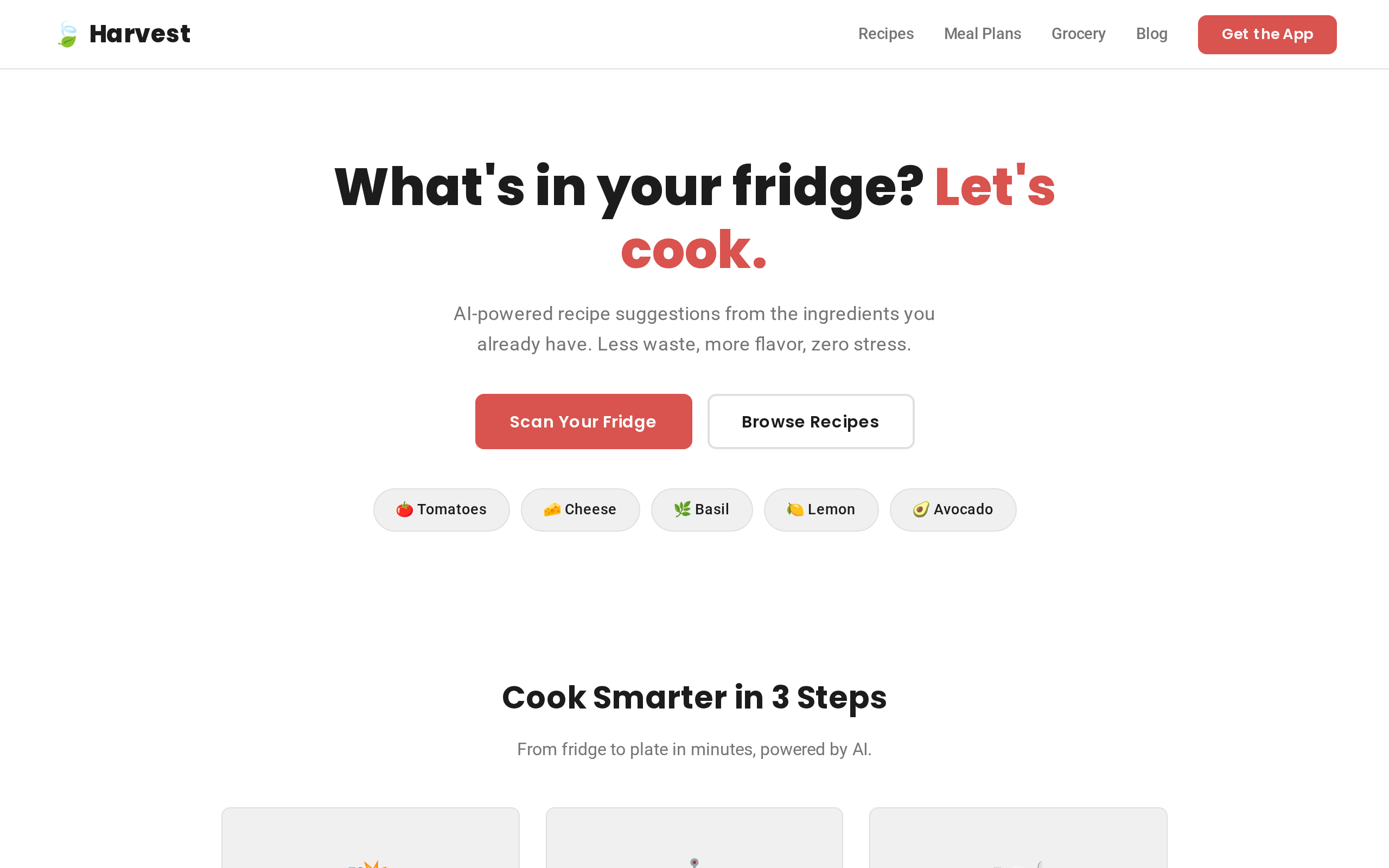 Harvest — AI Recipe & Meal Planner