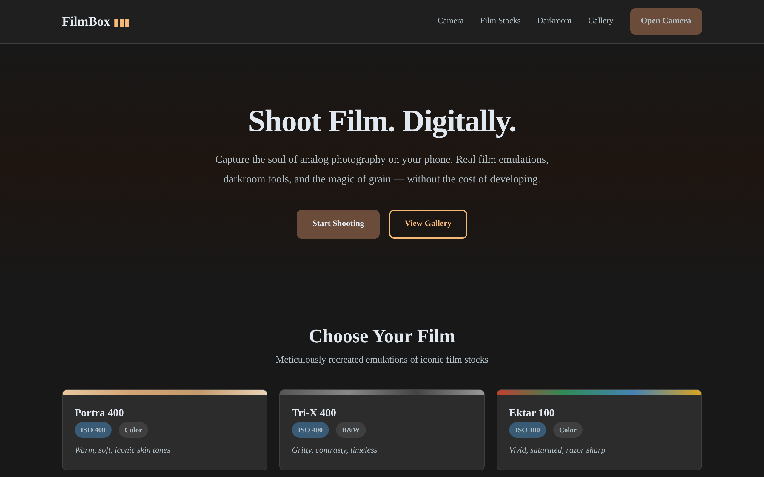 FilmBox — Vintage Film Camera